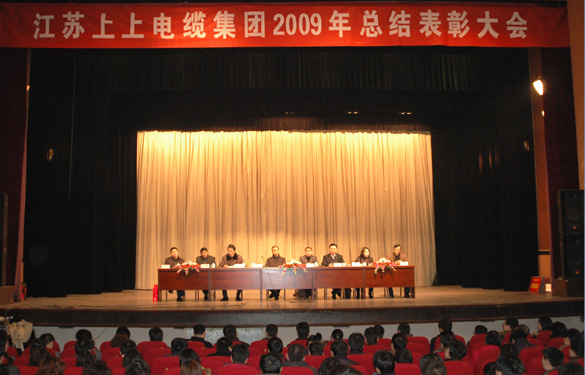 江苏3044am永利集团电缆集团隆重召开2009年度总结表彰大会